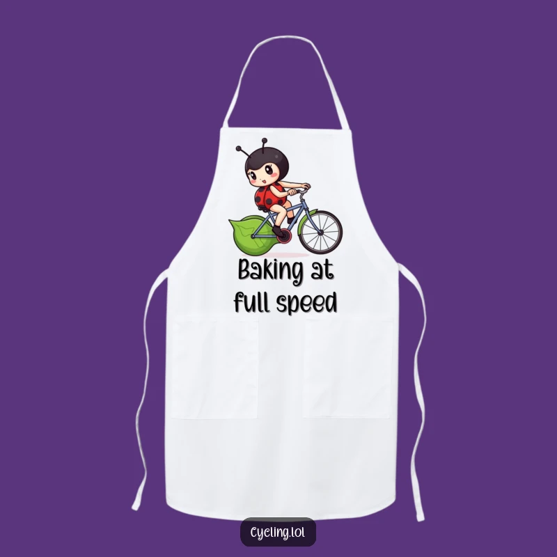 Funny Ladybug Cycling Apron - Determined Chef Gift