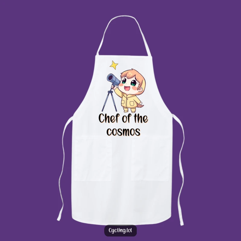Funny Stargazer Apron: Cook Up Smiles with Cosmic Grins, Perfect Funny Gift
