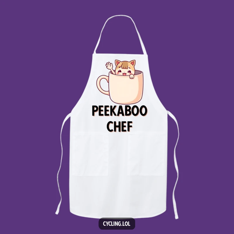 Funny Giant Mug Apron: Wave Hello While Cooking, Cheerful Kitchen Buddy, Great Gift