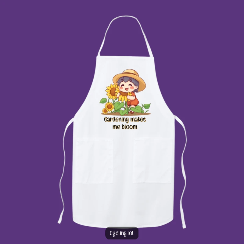 Funny Sunflower Gardener Apron - Stylish Protection, Hilarious Funny Gift for Cooks