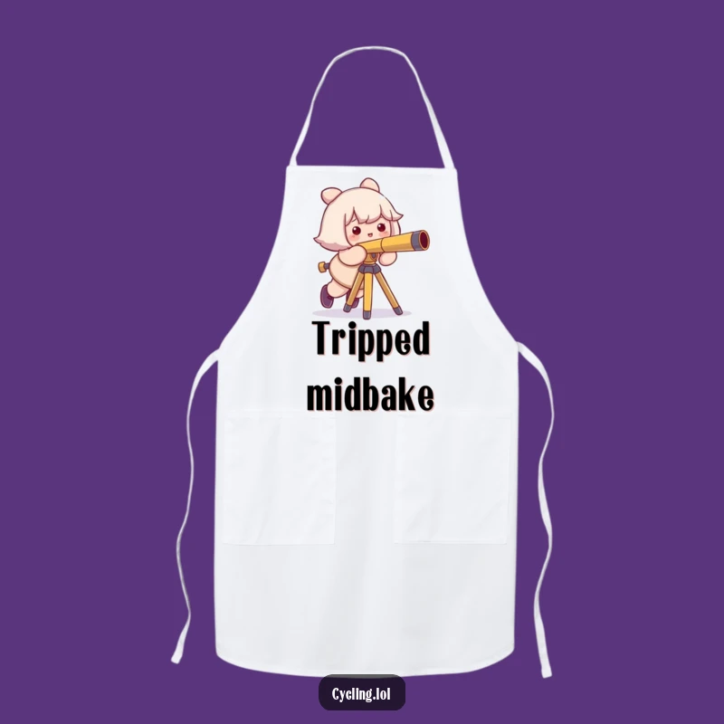 Funny Tripping Astronomer Apron: Cook with Cosmic Clumsiness, The Perfect Funny Gift!