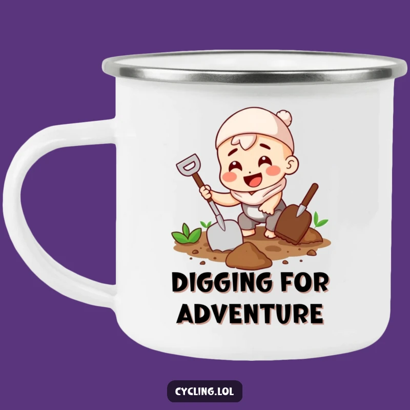 Funny Gardener Camping Mug - Outdoor Digging, Rugged Funny Gift