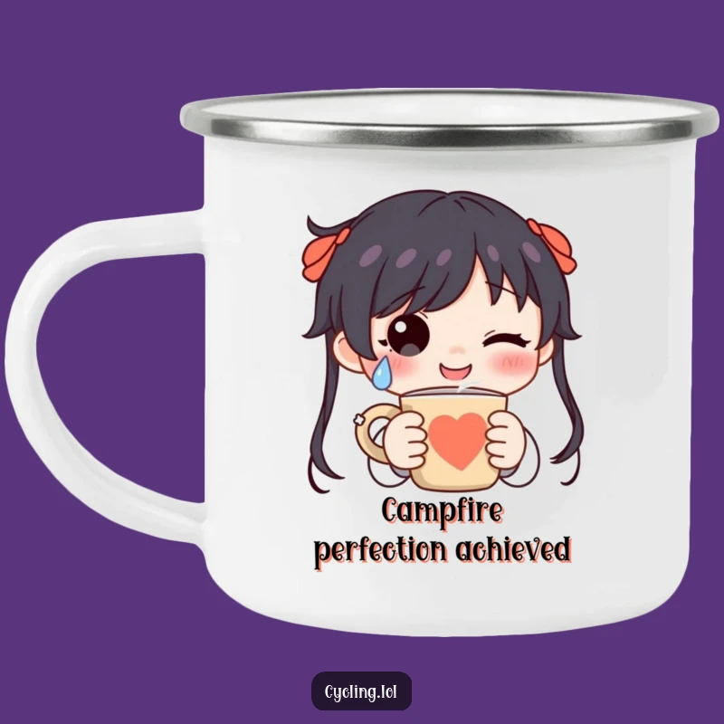 Funny Happy Tear Mug Camping Mug - Enjoy Your Brew with Bliss!