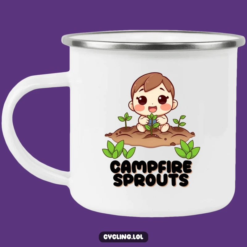 Funny Hopeful Planter Camping Mug: Your Companion for Outdoor Growth