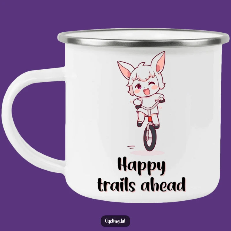 Funny Bouncing Unicycle Camping Mug: Adventure Fuel for Excitement