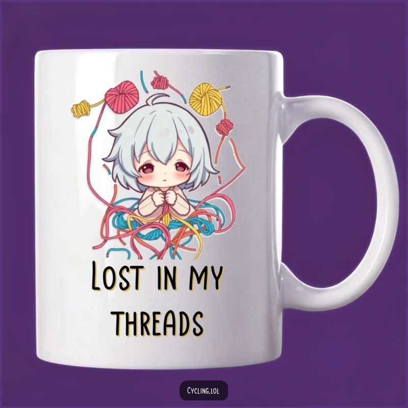 Funny Crafter Mug: Thoughtful Thread Artist, Perfect Funny Gift for Pattern Lovers