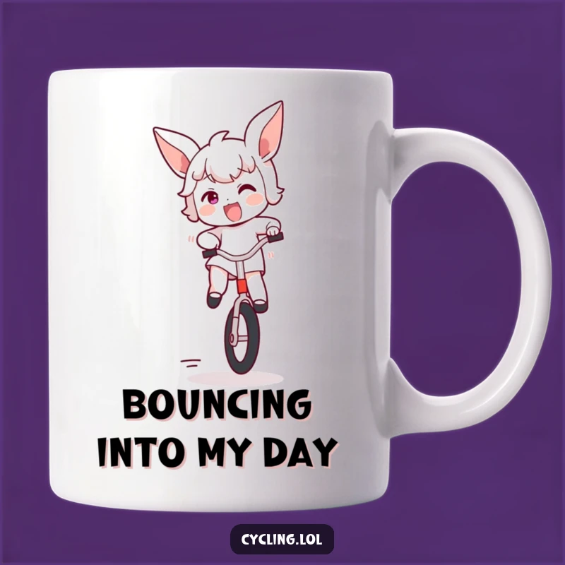 Funny Excitement Unicycle Mug: Bouncing Fun for Your Morning Brew