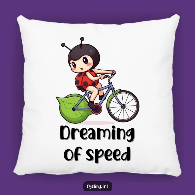 Funny Ladybug Bike Pillow - Determined Accent Decor Gift