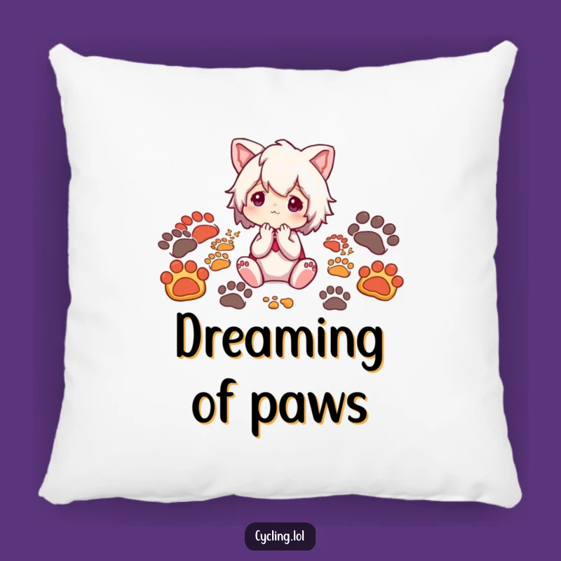 Funny Nature Explorer Pillow: Cozy Comfort with Thoughtful Animal Tracks