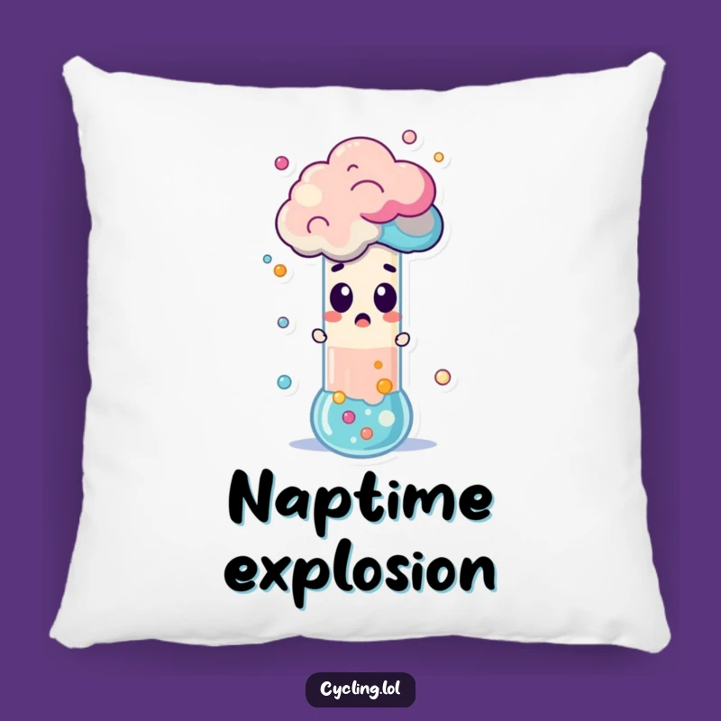 Funny Science Pillow: Surprised Character Accent Pillow, Cozy Funny Gift