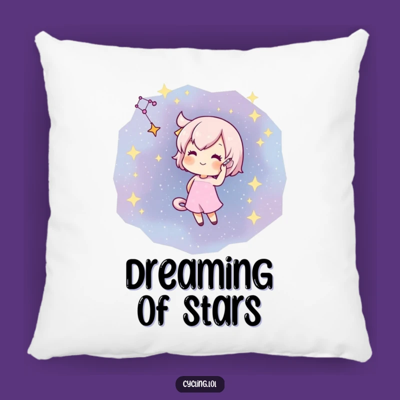 Funny Star Gazer Pillow: Cozy Up with Cosmic Art, A Delightful Funny Gift!