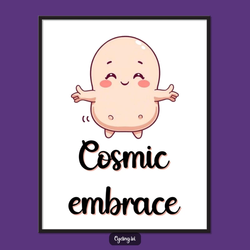 Funny Comet Hugger Digital Print: Embrace Cosmic Joy, A Stellar Funny Gift!