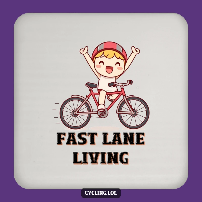 Funny Kawaii Bicycle Coaster - Protect Surfaces with Cute Speed