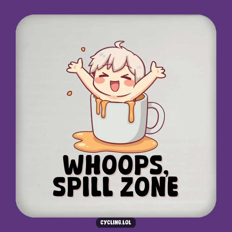 Funny Coaster: Comical Spill Protection, Hilarious Drink Accessory & Gag Gift