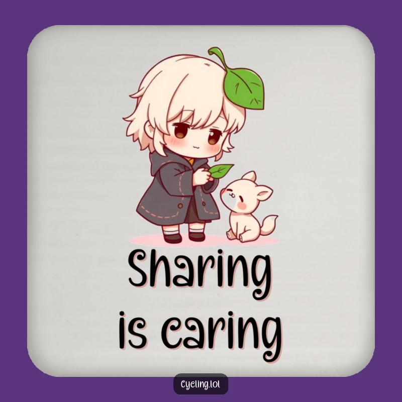 Funny Kindness Coaster: Protect Surfaces with Character's Gentle Touch