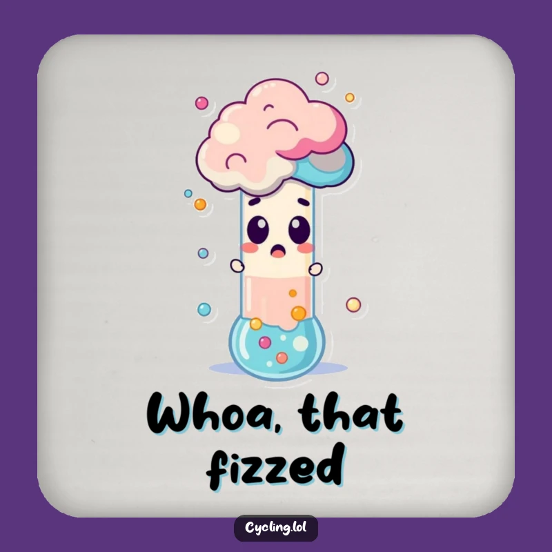 Funny Science Coaster: Eruption Drink Coaster, Unique Funny Gift