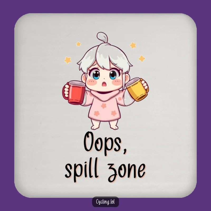 Funny Surprised Mug Juggler Coaster Set - Protect Surfaces with Humor!