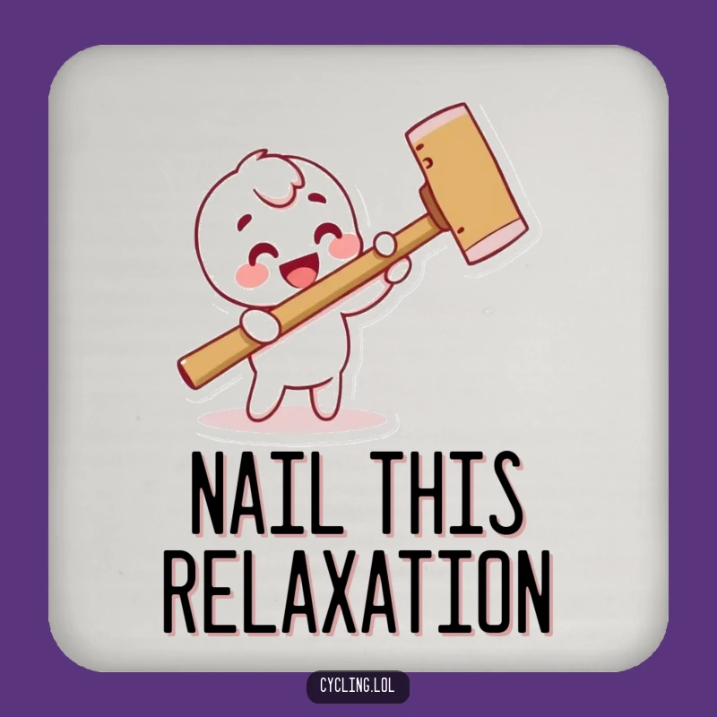 Funny Coaster: Hammering Character Table Protector, Unique Funny Gift