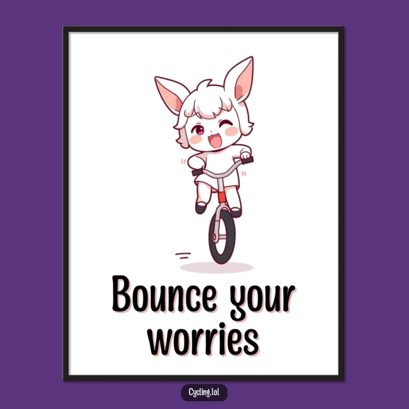 Funny Bouncing Unicycle Poster: Add Excitement to Your Walls