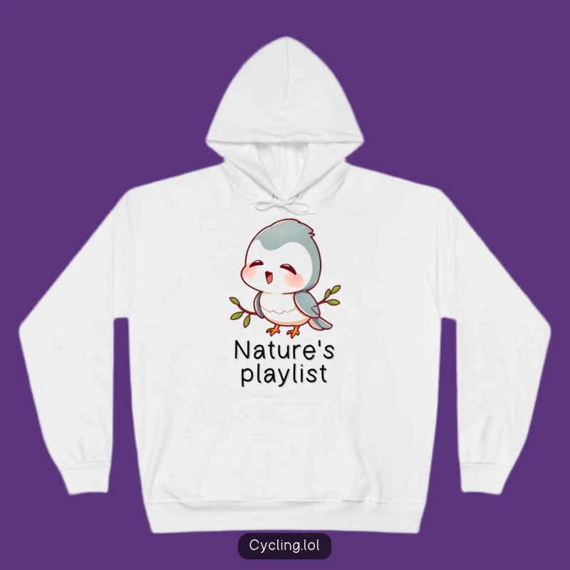 Funny Bird Lover Hoodie: Cozy Character Enchanted by Bird Sounds