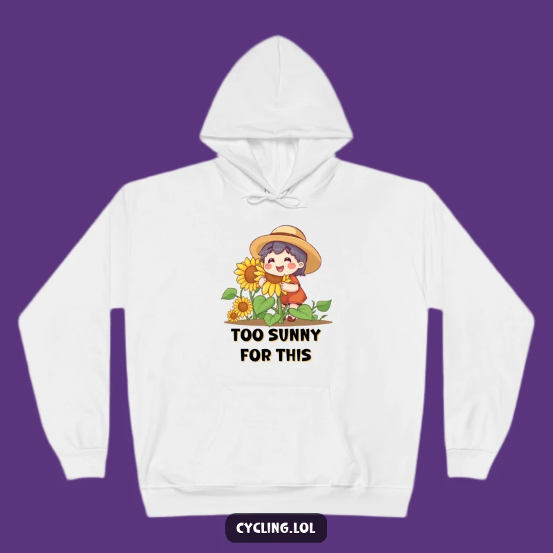 Funny Sunflower Gardener Hoodie - Cozy Character Warmth, Ultimate Funny Gift