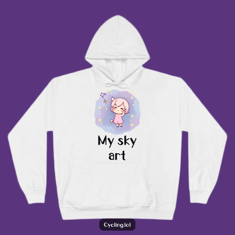 Funny Star Gazer Hoodie: Cozy Up with Cosmic Art, A Great Funny Gift!