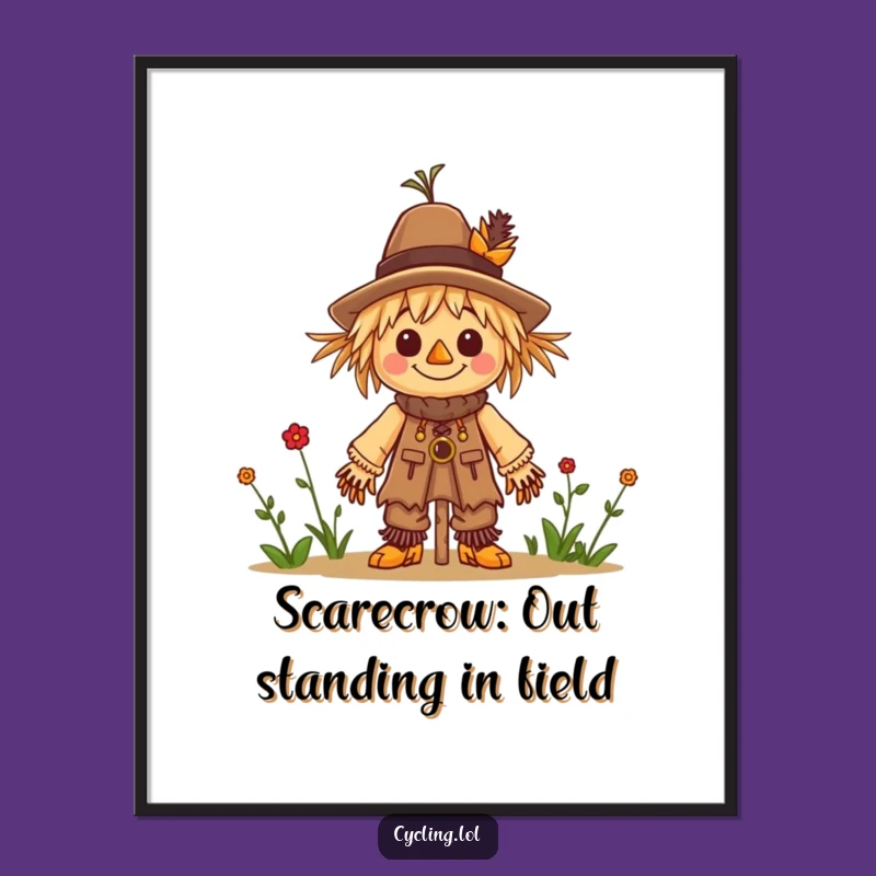 Free Printable Wall Art: Busy Scarecrow Builder Downloadable Decor for Crafty Souls