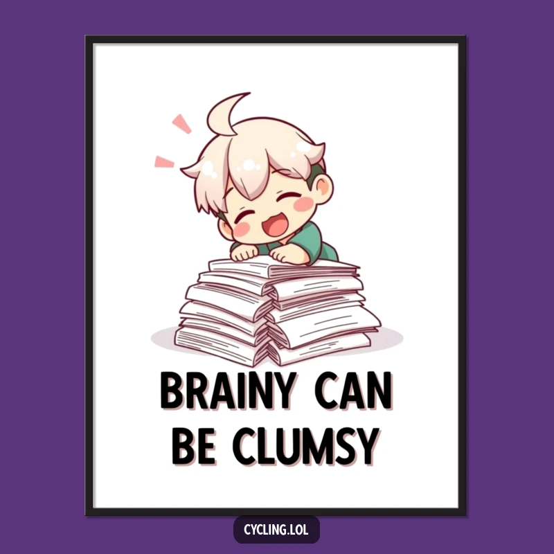 Free Printable Wall Art: Laughing Tripper - Funny Study Decor Downloadable