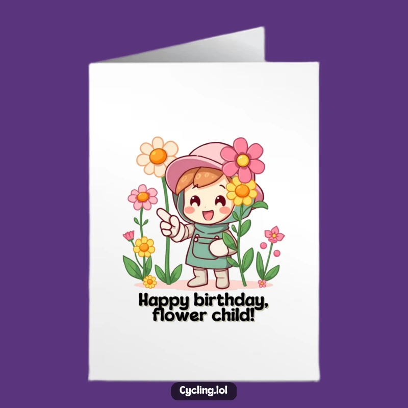 Free Printable Birthday Card: Blooming Flowers Downloadable Gift for a Special Day