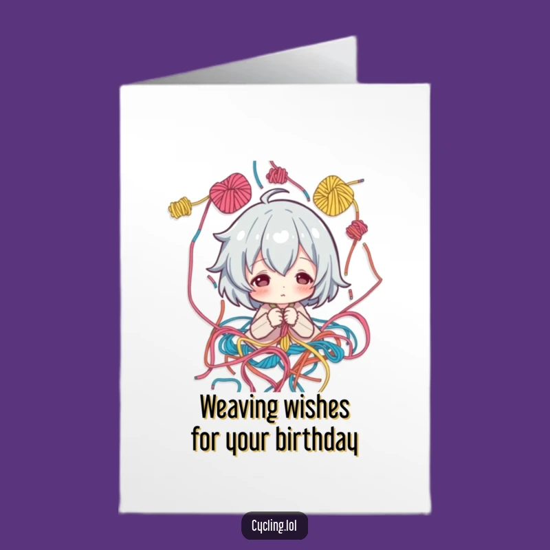 Free Printable Birthday Card: Threaded Thoughts & Cake - Downloadable Humor!