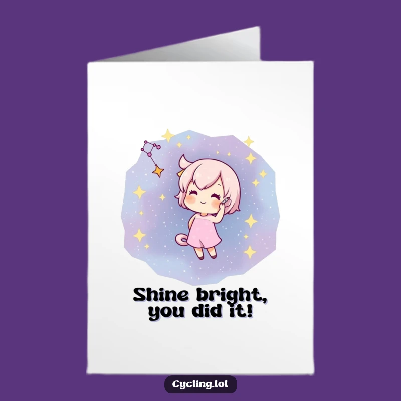 Free Printable Congrats Card: Constellation Artist - Funny Achievement Design