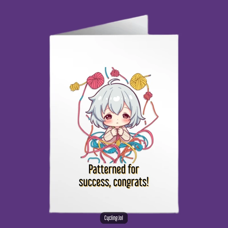 Free Printable Congrats Card: Patterned Success - Downloadable Crafty Humor!