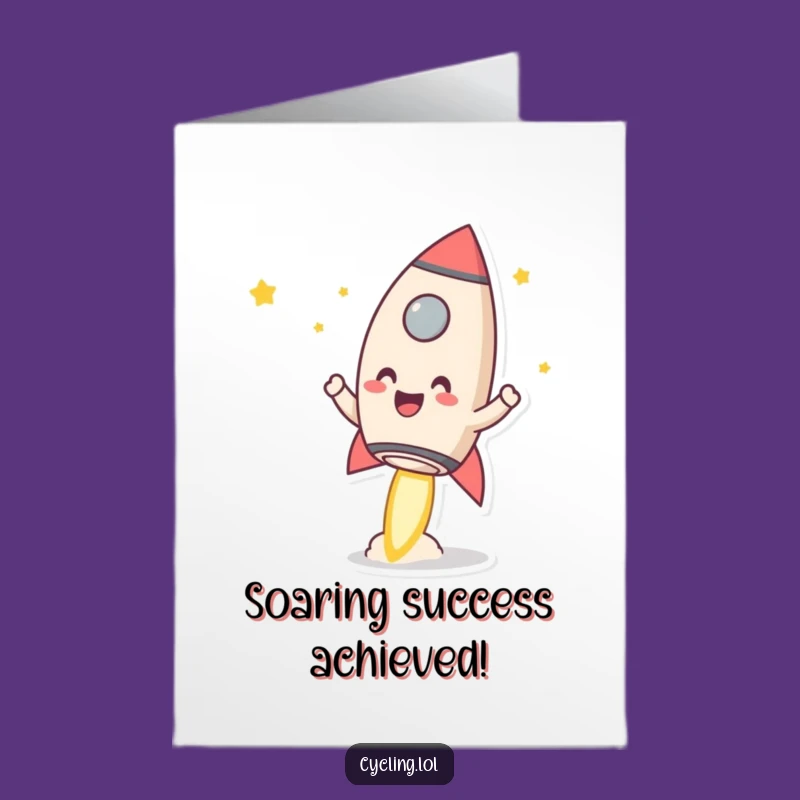 Free Printable Mug Rocket Congrats Card: Funny Downloadable Gift for Achievers