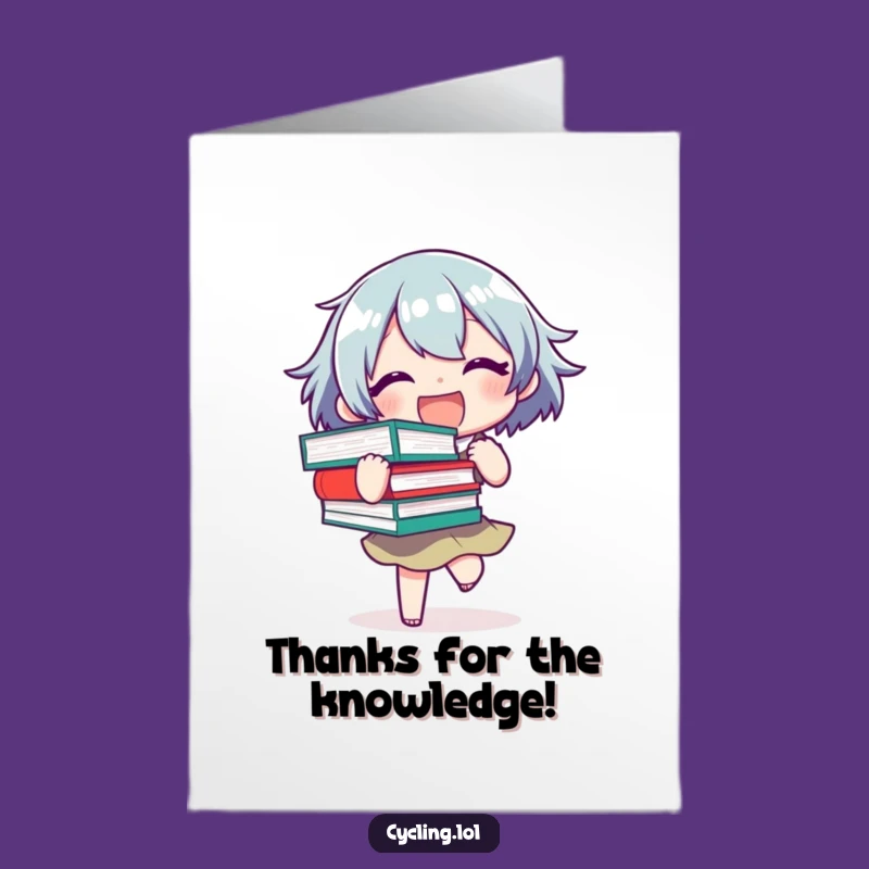 Free Printable Bookworm Thank You Card - Funny Downloadable Greeting for Bookish Thanks