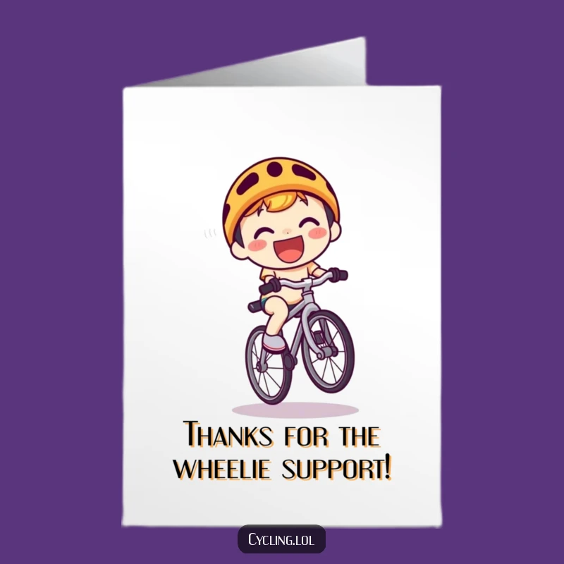 Free Printable Thank You Card: Wheelie Grateful, Funny Downloadable Gift for Kindness!