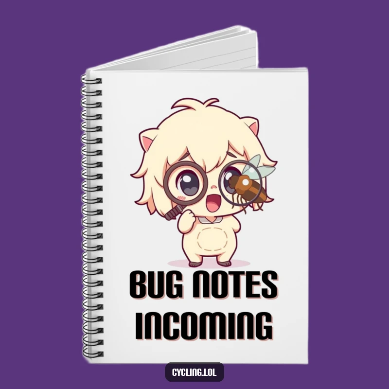 Funny Journal: Monocle Character Magnifying Insect - Perfect for Humorous Note-Taking