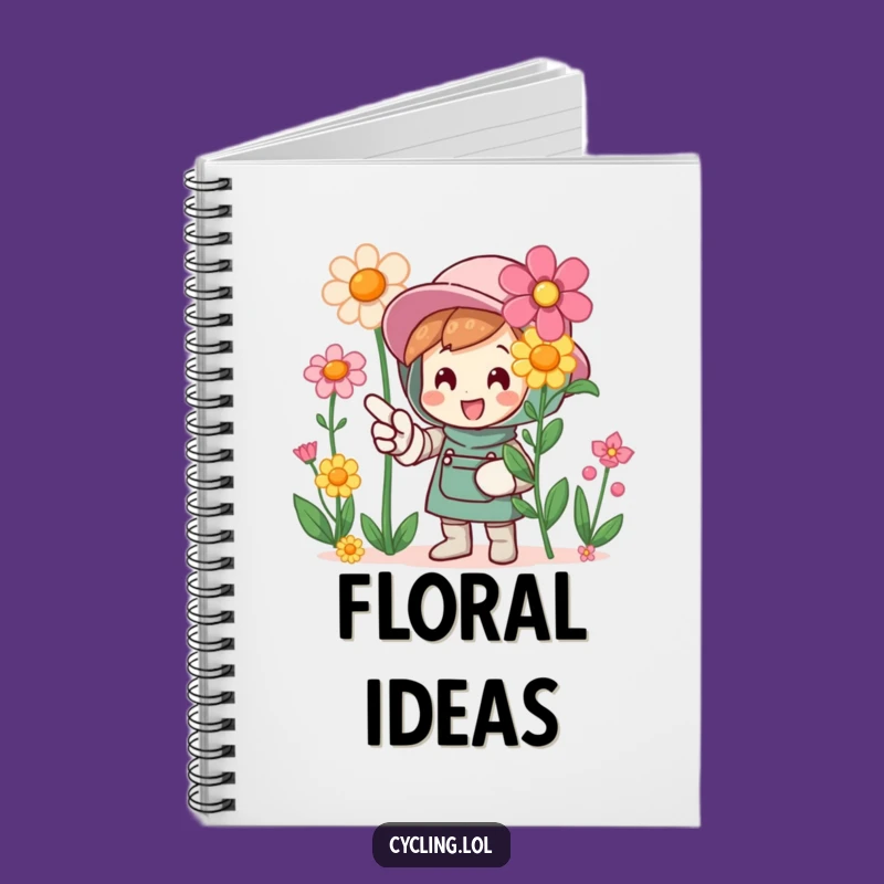 Funny Flower Pointer Notebook: Jot Down Garden Inspirations
