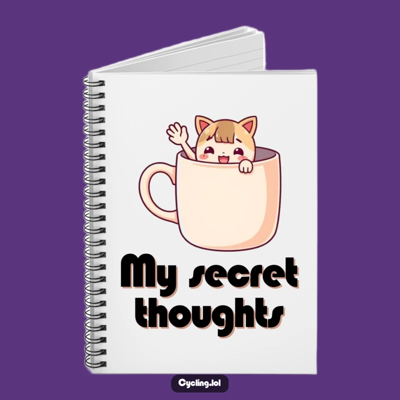 Funny Giant Mug Notebook: Jot Down Notes with a Waving Friend, Cheerful Ideas, Perfect Gift
