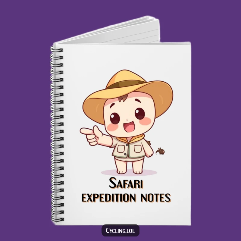Funny Safari Adventure Notebook: Journal Your Discoveries with Character's Point