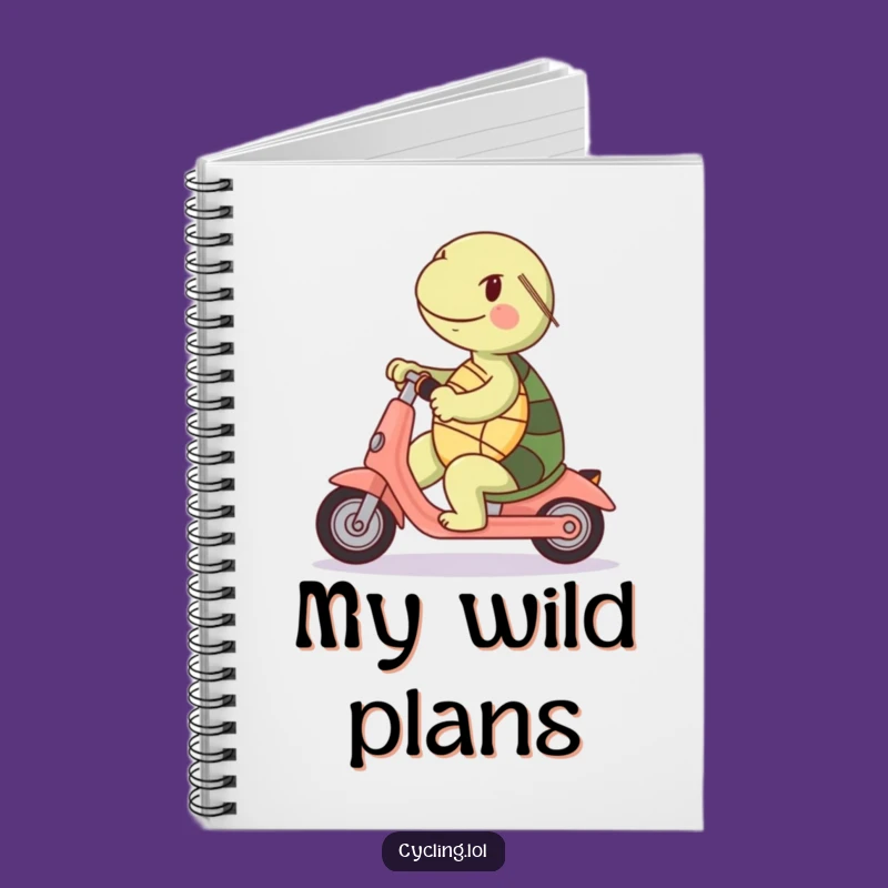 Funny Turtle Scooter Notebook: Hilarious Journal for Unique Minds, Perfect Gift