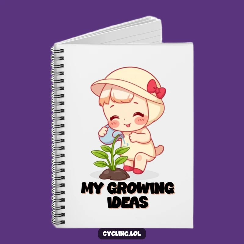 Funny Plant Waterer Notebook - Jot Down Your Growth, Creative Funny Gift