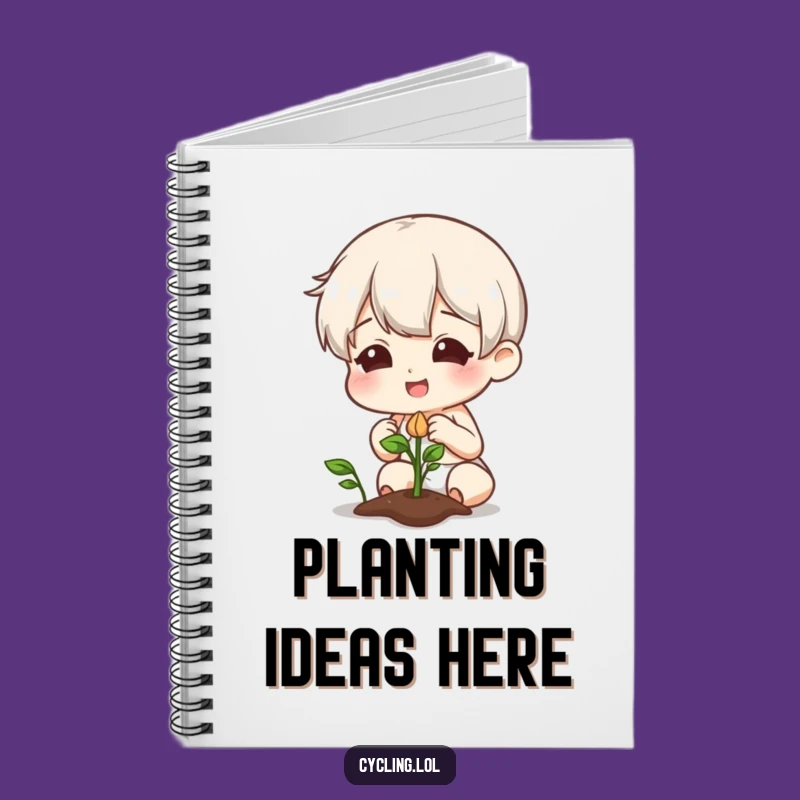 Funny Sprout Gardener Notebook: Journal Your Growth with a Character's Smile