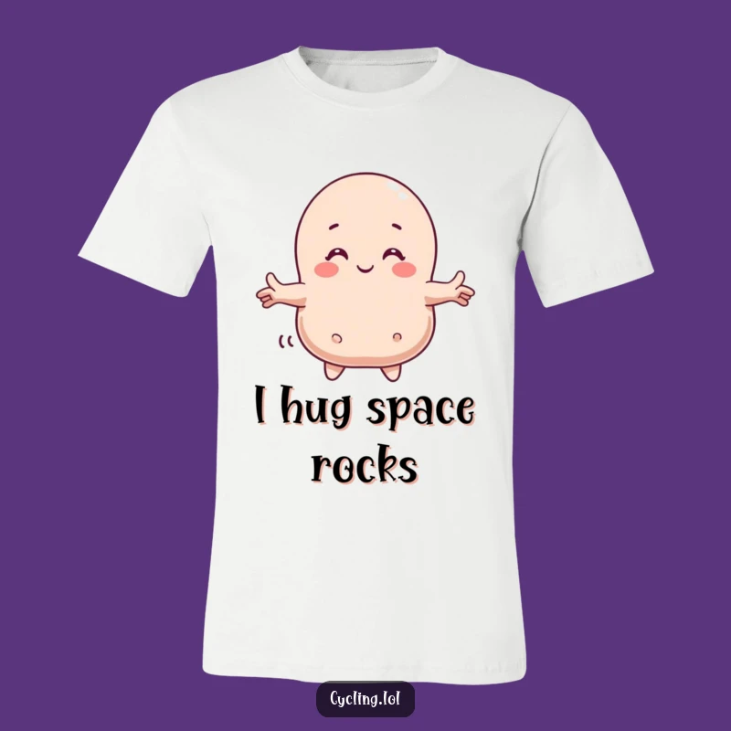 Funny Comet Hugger T-Shirt: Character Loves Space Rock, The Ultimate Funny Gift Tee!