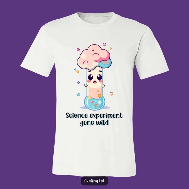 Funny Science T-Shirt: Surprised Character Eruption Tee, Hilarious Funny Gift