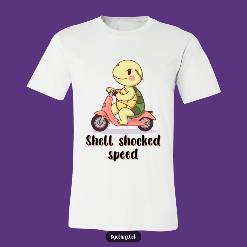 Funny Turtle Backwards Scooter T-Shirt: Hilarious Journey Tee, Perfect Gift