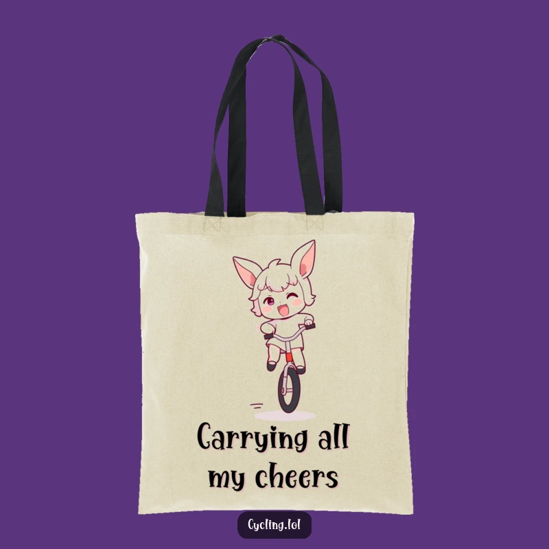 Funny Bouncing Unicycle Tote Bag: Carry Your Excitement Everywhere