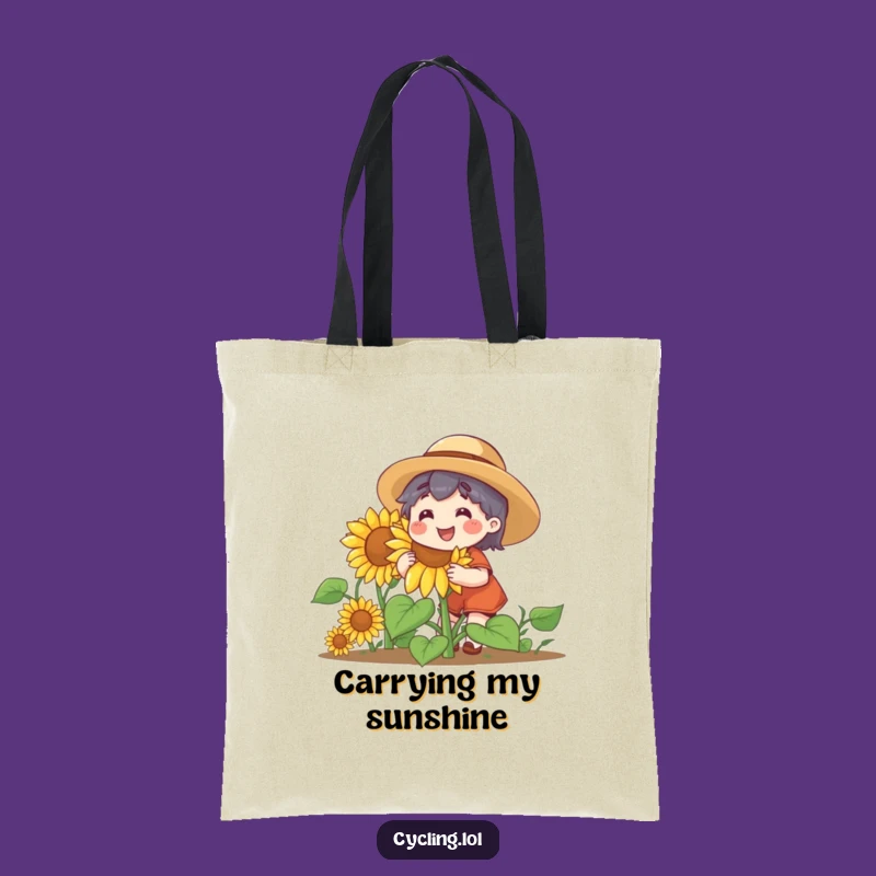 Funny Sunflower Gardener Tote - Carry Your Joy, Perfect Funny Gift for Shoppers