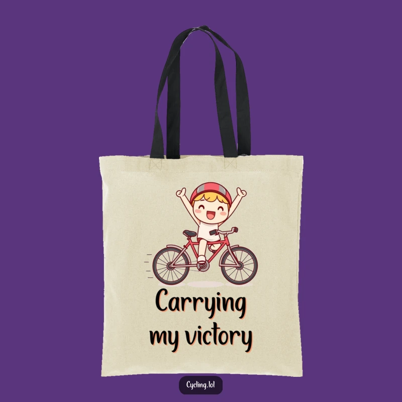 Funny Kawaii Bike Buddy Tote Bag - Carry Your Triumph!