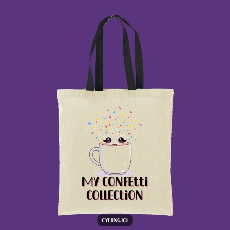 Funny Burst Tote Bag, Sparkling Confetti Carry-All, Hilarious Accessory!