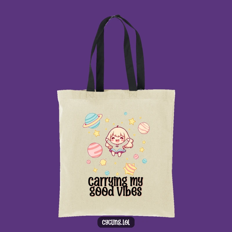 Funny Cosmic Journey Tote Bag: Carry Your Joy & Universe, Awesome Funny Gift